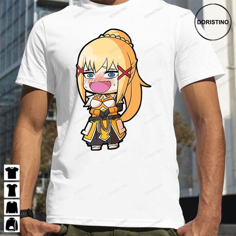 Funny Chibi Darkness Konosuba Gods Blessing On This Wonderful World Limited Edition T-shirts